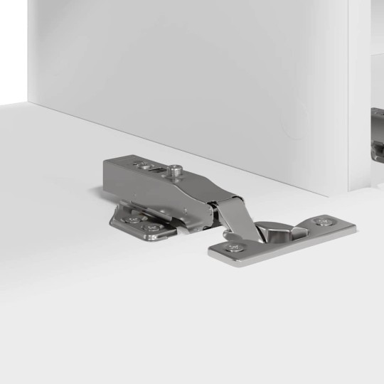 Стенен ТВ шкаф LINEA с вертикално фрезован фронт, бял, 98 x 31 x 29,5 см