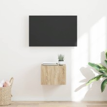 Стенен ТВ шкаф LINEA с вертикално фрезован фронт, дъб сонома, 39 x 31 x 29,5 см