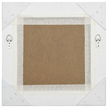 Стенно огледало със сребриста барокова рамка от масивно дърво 40 x 40 см