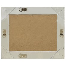 Стенно огледало със сребриста барокова рамка от масивно дърво 60 x 40 см
