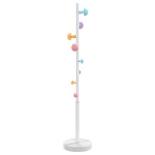 Стояща закачалка CANDY, бяла, ⌀ 35 см, височина 172 см