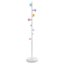 Стояща закачалка CANDY, бяла, ⌀ 35 см, височина 172 см