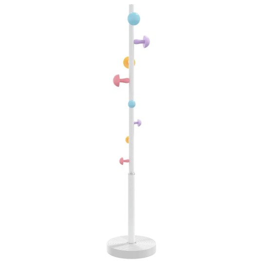 Стояща закачалка CANDY, бяла, ⌀ 35 см, височина 172 см