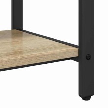 Стояща закачалка с рафтове за обувки, дъб сонома, 75 x 34 x 184 см
