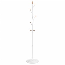 Стояща закачалка TWIG, бяла, ⌀ 37 см, височина 177 см