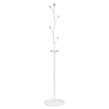 Стояща закачалка TWIG, бяла, ⌀ 37 см, височина 177 см