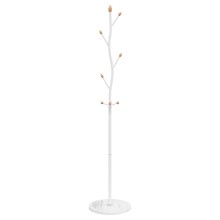 Стояща закачалка TWIG, бяла, ⌀ 37 см, височина 177 см