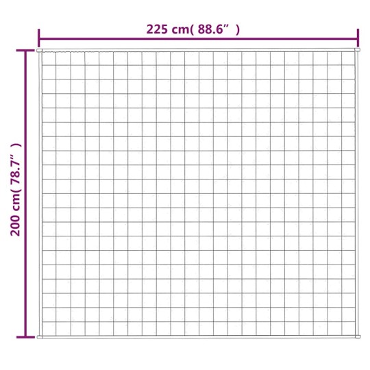 Тежко одеяло сиво 200x225 см 13 кг