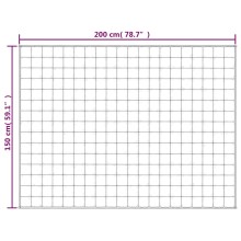 Тежко одеяло светлокремаво 150x200 см 7 кг