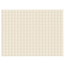 Тежко одеяло светлокремаво 150x200 см 7 кг
