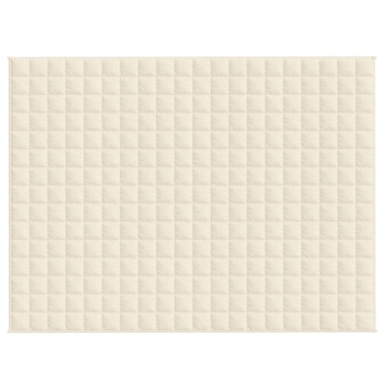 Тежко одеяло светлокремаво 150x200 см 7 кг