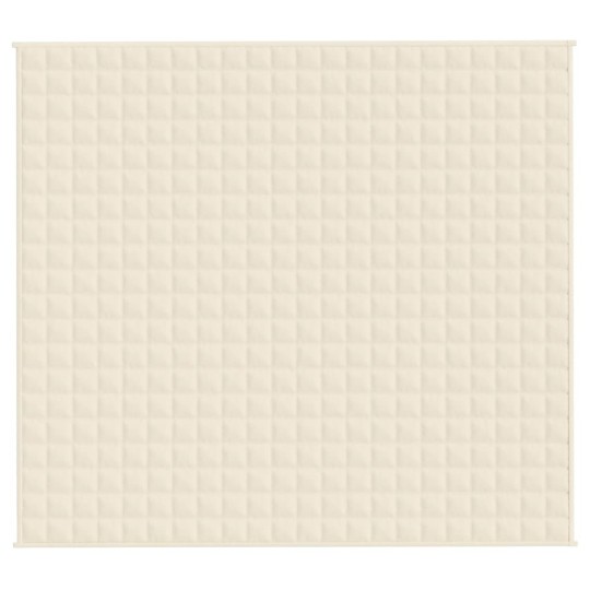 Тежко одеяло светлокремаво 200x220 см 9 кг