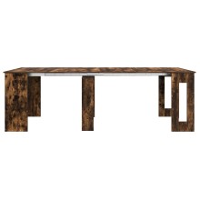 Трапезна маса в стил Industrial Modern, ЛПДЧ опушен рустик дъб, разтегателна до 240 x 85 см