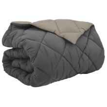 Зимна двулицева олекотена завивка Color Arctic с полиестерен пълнеж, 450 г/м², в светлосиво и антрацит
