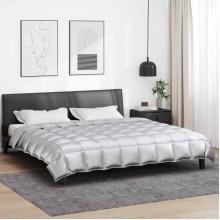 Зимна олекотена завивка Silky Warm с полиестерен пълнеж, 450 г/м², сребриста