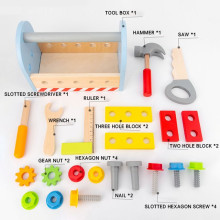Дървени инструменти в кутия за носене, комплект за игра, 22х12х15 см