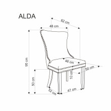 Трапезен стол ALDA бежово