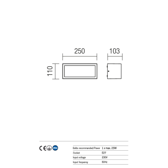 Фасаден аплик REDO OUTDOOR 9897 BRICK