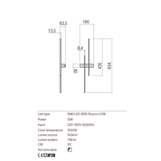 LED аплик REDO 01-2745 TANGENT