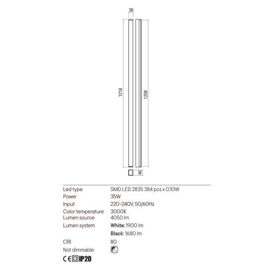 LED аплик REDO 01-2767 PLOT