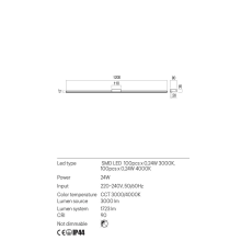 LED аплик за баня REDO 01-3275 ASTON