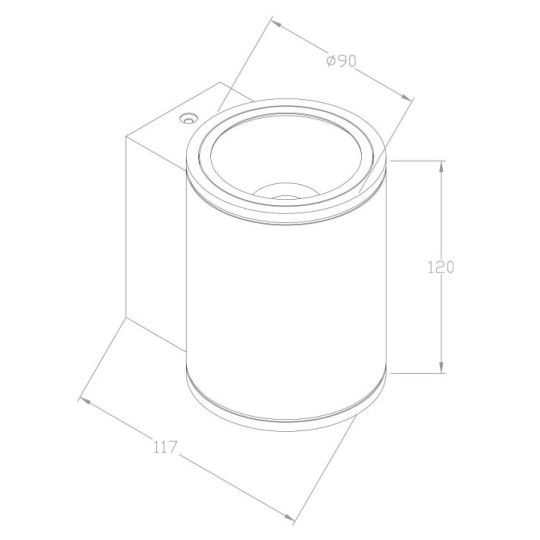 LED фасаден аплик MAYTONI O303WL-L5W3K SHIM