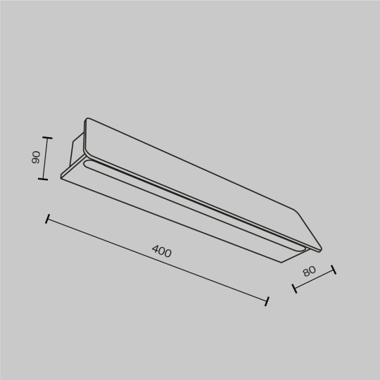 LED фасаден аплик MAYTONI O429WL-L10GF3K TRUPP