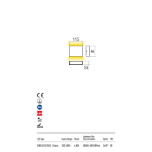 LED фасаден аплик REDO OUTDOOR 90377 KAMAL 3000K