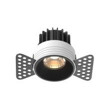 LED луна за вграждане MAYTONI DL058-7W3K-TRS-B ROUND TRIMLESS