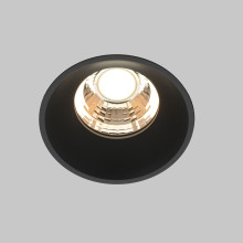 LED луна за вграждане MAYTONI DL058-7W3K-TRS-B ROUND TRIMLESS