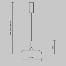 LED пендел MAYTONI MOD189PL-L12B3K1 GERHARD