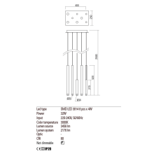 LED пендел REDO 01-2049 MADISON