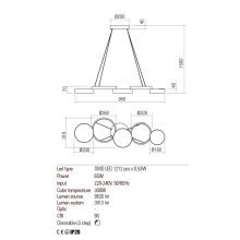 LED пендел REDO 01-2543 CRONOS