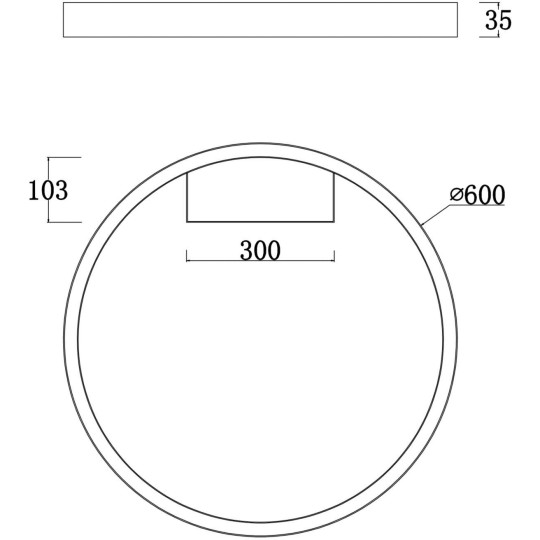 LED плафон MAYTONI MOD058CL-L35BS4K RIM