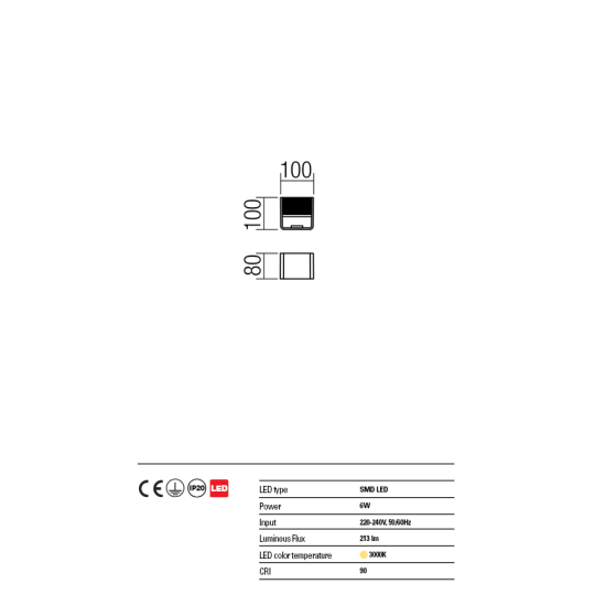 LED аплик REDO 01-1341 DUEL