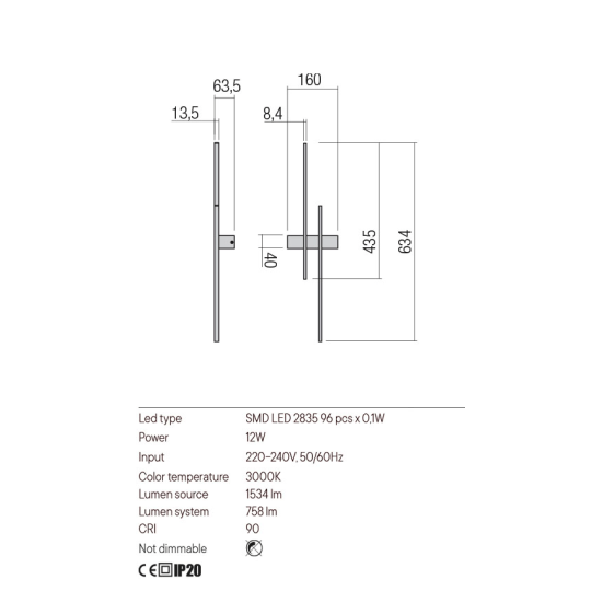 LED аплик REDO 01-2746 TANGENT