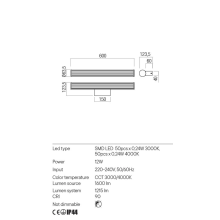 LED аплик за баня REDO 01-3360 DIZZY