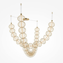 LED пендел MAYTONI MOD216PL-L55G3K GOLDEN CAGE