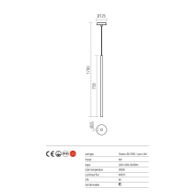 LED пендел REDO 01-1224 KANJI