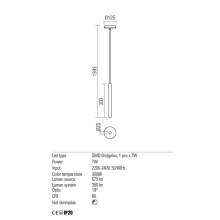 LED пендел REDO 01-2365 KANJI