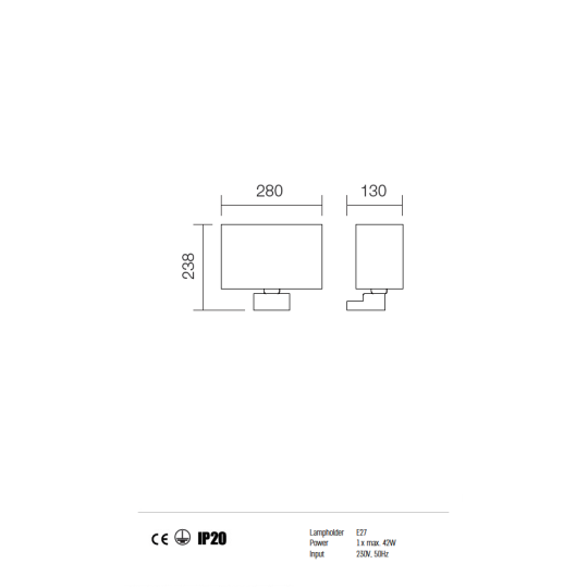 Аплик REDO 01-678 CH + A01-678 WH ENJOY WHITE