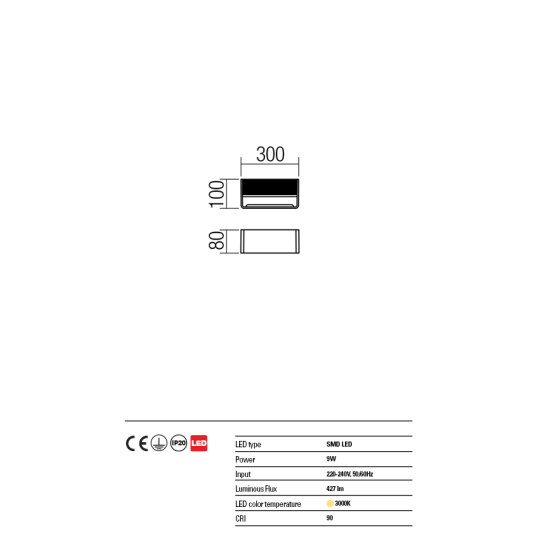 LED аплик REDO 01-1342 DUEL