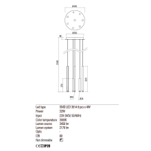 LED пендел REDO 01-2051 MADISON