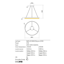 LED пендел REDO 01-2863 FEBE SWH 3000K