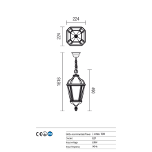 Градински пендел REDO OUTDOOR 9659 ESSEN