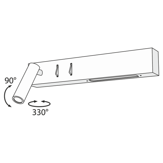 LED аплик MAYTONI C031WL-L8B3K COMODO