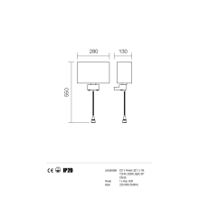 LED аплик REDO 01-679 CH + A01-679 BG ENJOY BEIGE