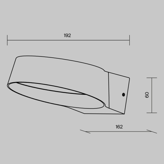 LED фасаден аплик MAYTONI O443WL-L12GF3K SHARE