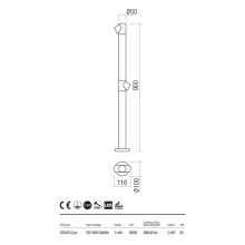 LED градински стълб REDO OUTDOOR 90546 UBOAT