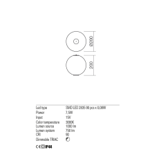 LED пендел REDO SKBS01CH + LSD01-2604CH + LSD01-2449CH BILIA